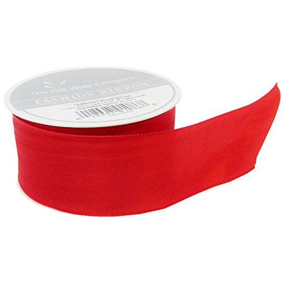 The Gift Wrap Company Wired Bright Ribbon, Red