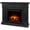 Black, variant on Real Flame Centennial 56" Grand Electric Fireplace in White