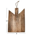 thumbnail image 3 of Main + Mesa Geometric Wood Cutting Board with Leather Tie, Natural, 3 of 5