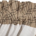 thumbnail image 7 of VHC Brands Sawyer Mill Plaid Cotton Farmhouse Kitchen Curtains Rod Pocket Balloon Valance 15x60 Inches, Charcoal Black, 7 of 7