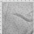 thumbnail image 4 of oneOone Rayon Gray Fabric Asian Paisley Sewing Craft Projects Fabric Prints By Yard 56 Inch Wide, 4 of 5