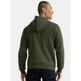 thumbnail image 4 of Athletic Works Men's and Big Men's Fleece Zip Hoodie Sweatshirt, Size S-5XLT, 4 of 5