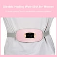 thumbnail image 2 of Portable Cordless Heating Pad Belt Electric Waist Belt Device for Women Waist Massager Stomach Waist Belly Uterus Warming Belt 3 Heat Levels and 3 Massage Modes USB Rechargeable, 2 of 7