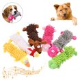 thumbnail image 1 of Flmtop Chien de Compagnie Chiot Mignon Porc Canard Hippopotame Forme Peluche Poupée Interactive Jouer Mâcher Jouet Poulet, 1 of 8