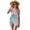 Plum Blossom Blue, variant on Xixirimido Retro Boho Daisy Print Girls One Piece Swimsuits Cutout Bathing Suit with Cover Up Skirt Quick Dry Beach Swimwear with Adjustable Strap, Size 15-16 Years