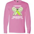 thumbnail image 3 of Inktastic Lymphoma Awareness Hope Support and Love Long Sleeve T-Shirt, 3 of 5