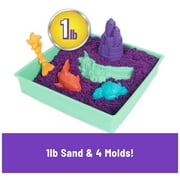 Kinetic Sand Sandbox Set Purple Sand, Tools & Storage