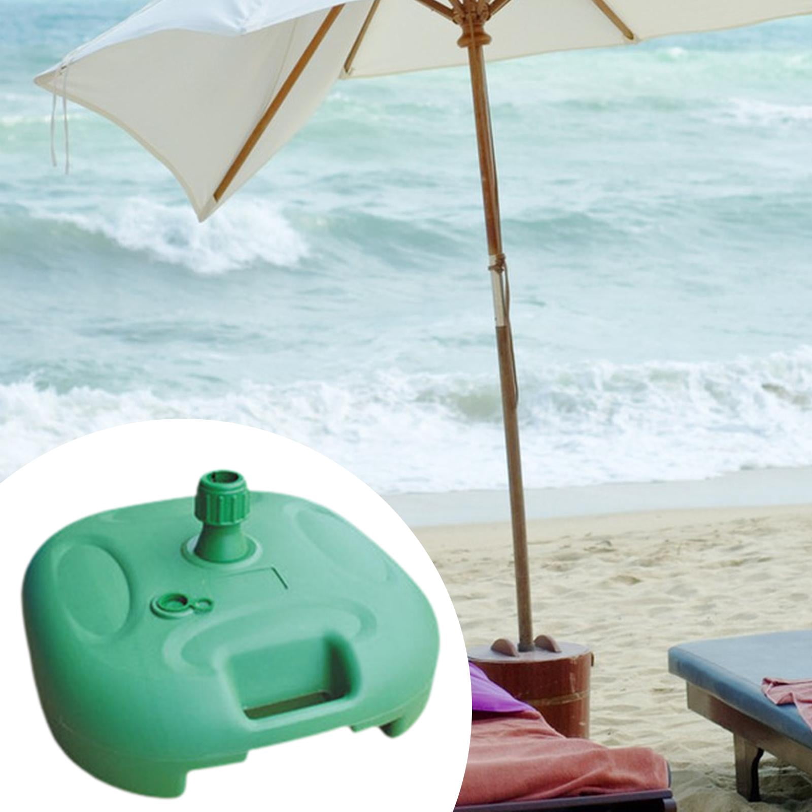 figatia Garden Umbrella Stand Balloon Arch Base Water/Sand Filled Equipment Support Parasol Holder for Swimming Pool Backyard Outdoor Green