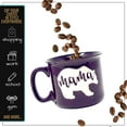 thumbnail image 4 of Mama Bear Coffee Mug for Mom, Mother, Wife - Cute Coffee Cups for Women - Unique Fun Gifts for Her, Mother's Day, Christmas (Plum), 4 of 6