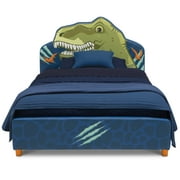 Delta Children Dinosaur Upholstered Twin Bed, Blue