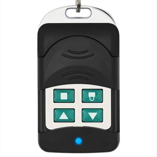 Control Remoto Inalámbrico de Cuatro Botones para Puerta de Garaje con Código Rodante, Súper Metálico, 433 MHz, Protección de Seguridad.