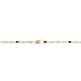 thumbnail image 4 of Gem Stone King 18K Yellow Gold Plated Silver Black Onyx and White Moissanite and Round White Lab Grown Diamond Tennis Bracelet for Women (2.74 Cttw, Gemstone Birthstone, Oval 6X4MM, 7.25 inches), 4 of 4