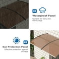 thumbnail image 5 of Kadyn 40"x 35" Window Door Awning, Patio Cover Awning for Outdoor, Awning Canopy for Patio, Brown, 5 of 10