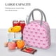 thumbnail image 5 of Fotbe Pink bows Bolsa de Almuerzo con Estampado, Lonchera Aislada, Contenedor de Comida Reutilizable Tipo Cooler a Prueba de Fugas, 5 of 6