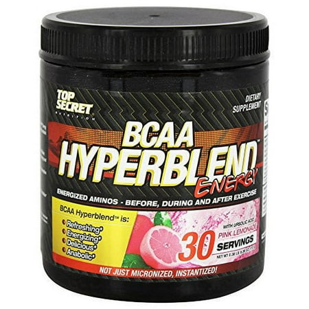 Top Secret Nutrition BCAA Hyperblend Energy Pink Lemonade 30 Servings - 0.37 lb (5.92 oz) 168 g