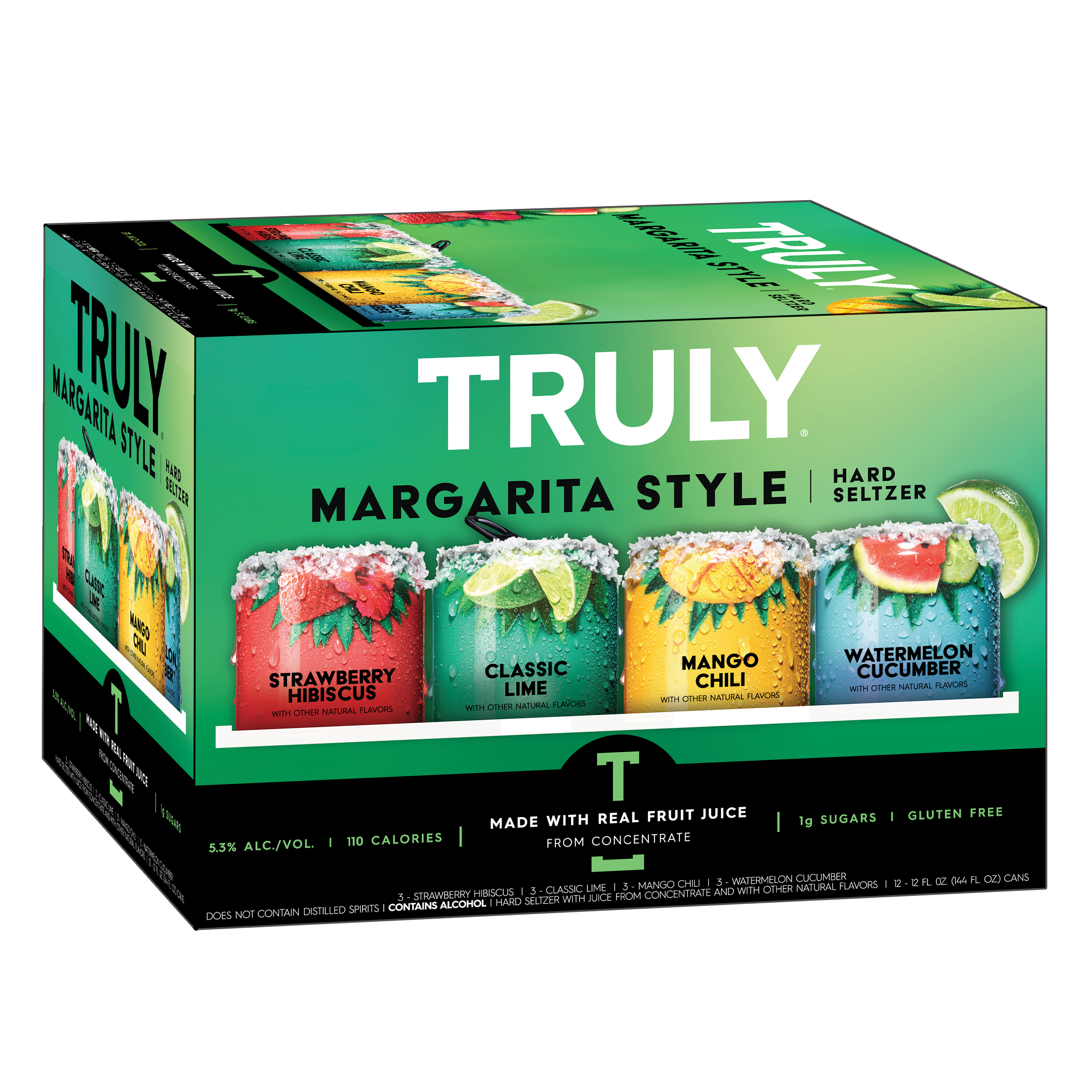 Buy TRULY Hard Seltzer Margarita Style Variety Pack, Spiked & Sparkling