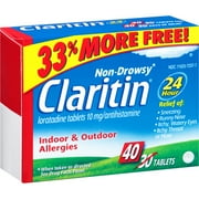 Claritin Allergy 24 hr, 10mg, 40-Count Tablets