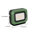 thumbnail image 3 of Greeniant Lámpara de camping 3 modos Foco solar Linterna impermeable Lodestone Hold Luz de trabajo LED para senderismo al aire libre Verde Type2 NO2, 3 of 6
