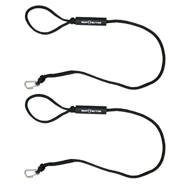 Extreme Max 3006.3125 BoatTector PWC Dock Line Value 2-Pack - 7', Black