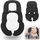 thumbnail image 1 of Reductor de silla de bebé, Cojín para Coche de Bebé, Diseño de doble cara para todo Año, transpirable y absorbe Sudor, soporte cómodo, Mayoría de los portadores, asientos, cochecitos adecuados.(Negro）, 1 of 5