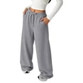 thumbnail image 4 of WOYY Girls Athletic Pants High Waisted Straight Sweatpants Casual Sports Trousers, 4 of 4