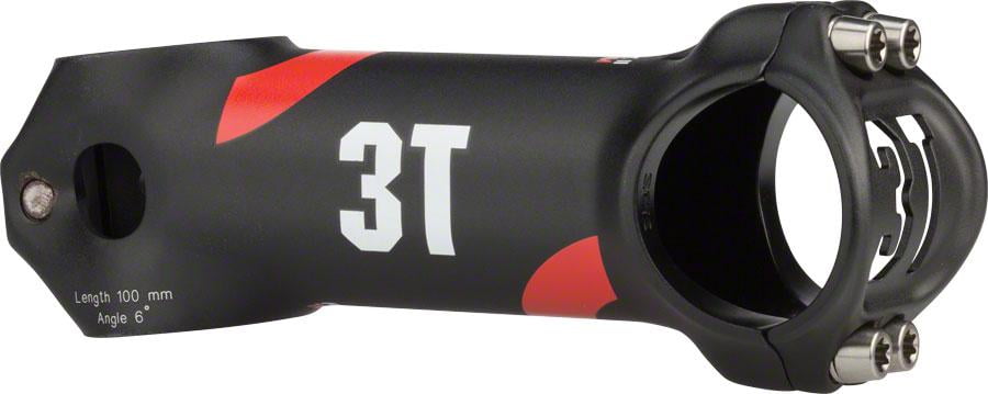 +//-6 1-1//8/" Steerer 100mm Length 3T ARX LTD Stealth Stem: 31.8mm Clamp