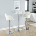 thumbnail image 4 of Furniture Modern Contemporary Adjustable Bar Table - Clear, 4 of 4