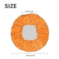 thumbnail image 5 of KLL Orange Glitter2 Pattern Shower Cap & Bath Cap for Women,Reversible Oversized Waterproof Shower Caps for all Hair Lengths,Elastic Reusable Bathing Hair Cap, 5 of 7