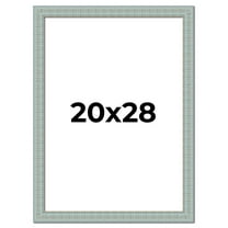 20x28 Frame Blue Teal Distressed Solid Wood Picture Frame | 1.625 Inch Moulding Width | Sonoma Blue
