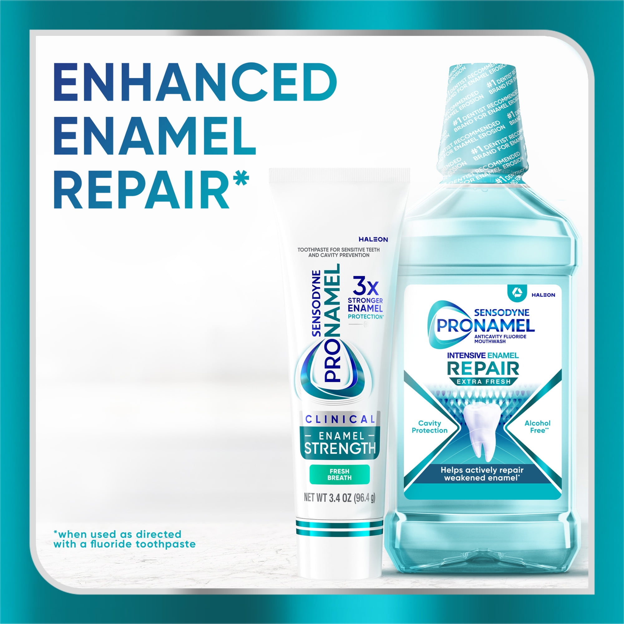 (2 pack) Sensodyne Pronamel Clinical Enamel Strength Fresh Breath Toothpaste, 3.4 oz
