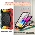 thumbnail image 6 of Case for iPad 10th Generation 10.9 inch for Kids Women Men with Screen Protector,360 Kickstand & Handle,Shoulder Strap,Heavy Duty Military Grade Shockproof iPad Case 10th Generation, 6 of 6