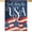 White, variant on God Bless the USA Memorial Day Garden Flag Double Sided, American July 4th Red Blue White Star Stripe Decorative House Yard Outdoor Large Decor, Summer Patriotic Home Outside 28 x 40