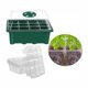thumbnail image 4 of Matsuzay Caja de propagación de invernadero, bandeja de propagación de plástico de 12 agujeros, Kit de inicio de plantas con etiqueta de planta y Jardín y Patio Matsuzay HA023255-00, 4 of 5