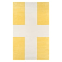 Momeni Geometric Modern Area Rugs, Yellow/Off-White, 9'X12'