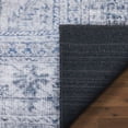 thumbnail image 3 of Well Woven Overdyed Helode Machine Washable Grey Vintage Oriental Medallion Area Rug 5x7 (5' x 7'), 3 of 8
