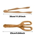 Wooden Food Tongs Barbecue Cake Bread Dessert Clip Kitchen Tool Anti