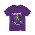 thumbnail image 3 of Donate Life, Share Your Spare Kidney Donation, Unisex Heavy Cotton Tee, 3 of 4