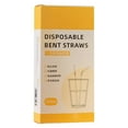 thumbnail image 2 of Flexible Drinking Straws, Bendy Straws, Disposable Bendable Straws for Beverages, Parties, Bars, 100-Pack, 2 of 6