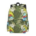 thumbnail image 2 of Disketp Surfing Dinosaur Mochila Escolar de Gran Capacidad y Peso Ligero, Mochila de Viaje Ideal para Escuela, Trabajo y Uso Diario, Cómoda y con Estilo, 2 of 8