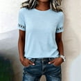 thumbnail image 4 of Ashirexll Summer Tops for Women Summer Casual Button Side Drawstring Sleeveless Top for Warm Days, 4 of 6