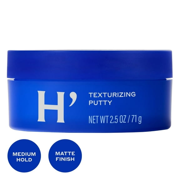 Harry's Men's Texturizing Hair Putty Wax, Malleable Hold with Matte Finish, 2.5 oz