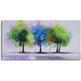 thumbnail image 2 of Omax Decor A 0106 27 x 54 in. Blue & Green Copse Hand Painted Canvas Art, 2 of 2