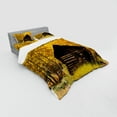 thumbnail image 2 of Ambesonne Autumn Bedding Set 4 Pcs, Landscape Cottage Grunge, Queen, Yellow and Brown, 2 of 2