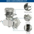 thumbnail image 3 of Ktaxon 80cc Powerful 2-Stroke Bicycle Motor Engine Gas Kit with Speedometer, Silver, 3 of 8