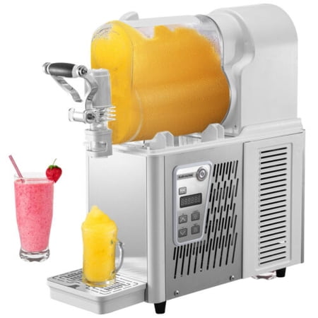 VEVORbrand Commercial Slushy Machine 3L Margarita Maker Single Bowl Frozen Drink Slush Machine White Commercial Slushie Machine 330W