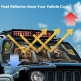 thumbnail image 4 of Uorisanigo Windshield Sun Shade Compatible with JT 2020-2023 and Jeep JK JKU JL JLU 1997-2023 Reflective Sun Visor Funny Bear Animal Driving Sunshade Cover Block UV Keep Cool, 4 of 7