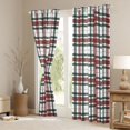 thumbnail image 3 of Homewish Abstract Stripes Grid Blackout Curtains Set of 2 (52x84 Each) For Teens Boys Girls,Geometric Lines Plaid Window Curtains,Minimalist Mid Century Curtains and Drapes,Lightweight Room Decor, 3 of 6