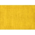 thumbnail image 1 of Ahgly Company Machine Washable Indoor Rectangle Solid Yellow Modern Area Rugs, 2' x 5', 1 of 4