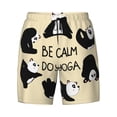 thumbnail image 4 of Lsque Mens Swim Trunks Panda Doing Yoga Pattern - Bathing Suit Compression Liner - Beach Swim Shorts Swimwear - (S-3XL) - Stretch Quick Dry -X-Large, 4 of 9