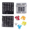 thumbnail image 2 of Fuse Block, Durable Nickel Plated Copper Terminal Wide Application Waterproof 100A Input 12V-24V DC Fuses Box with LED Indicator for Boat, 2 of 7